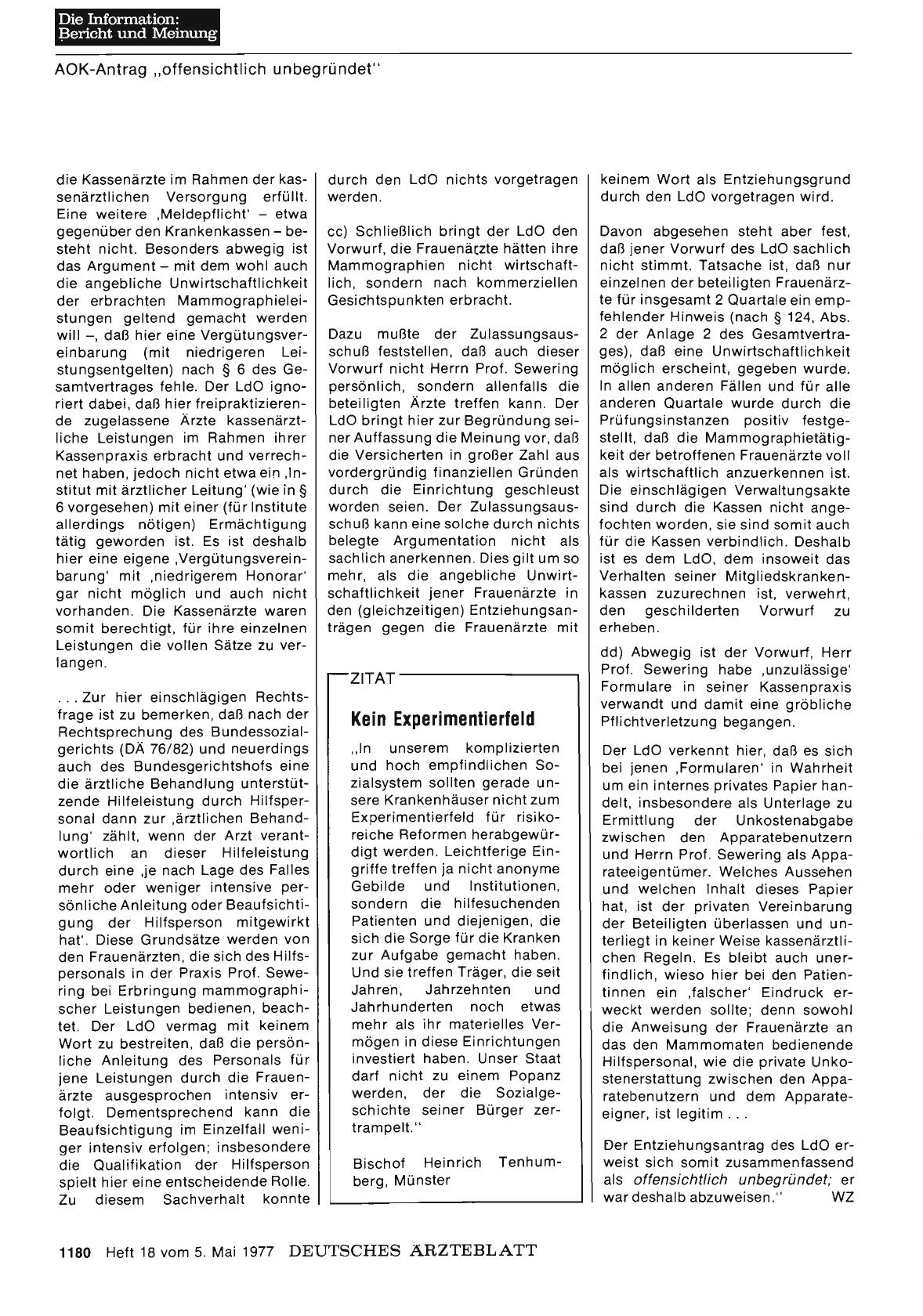 Vorschauseite 1: Kein Experimentierfeld