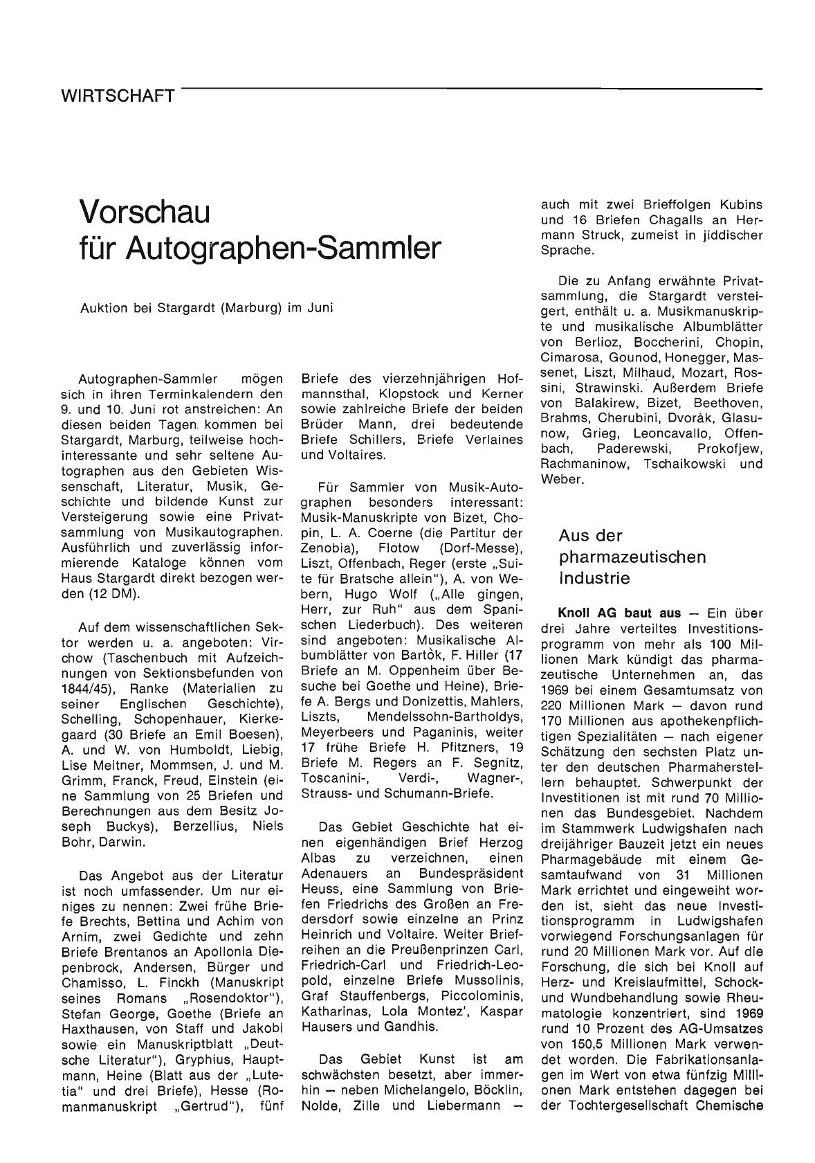 Vorschauseite 1: Aus der pharmazeutischen Industrie
