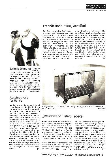 Vorschauseite 1: Französische Plexiglasmöbel