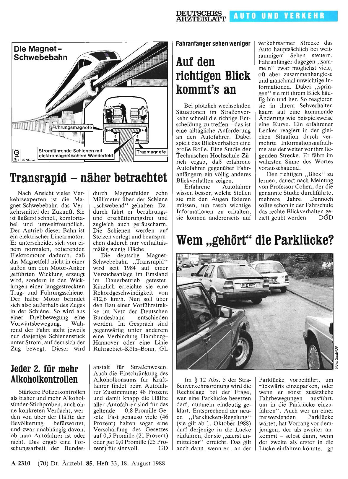 Vorschauseite 1: Jeder 2. für mehr Alkoholkontrollen