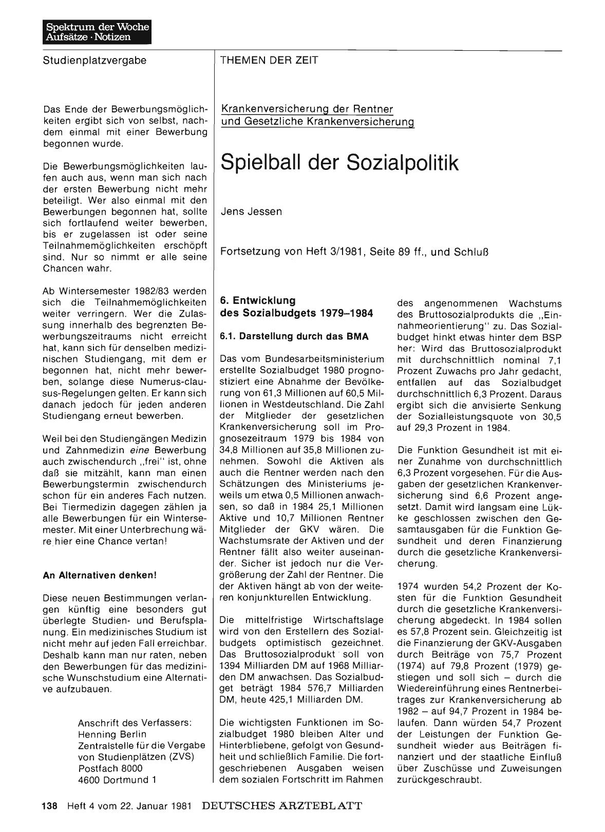 Vorschauseite 1: Krankenversicherung der Rentner und Gesetzliche Krankenversicherung: Spielball der Sozialpolitik