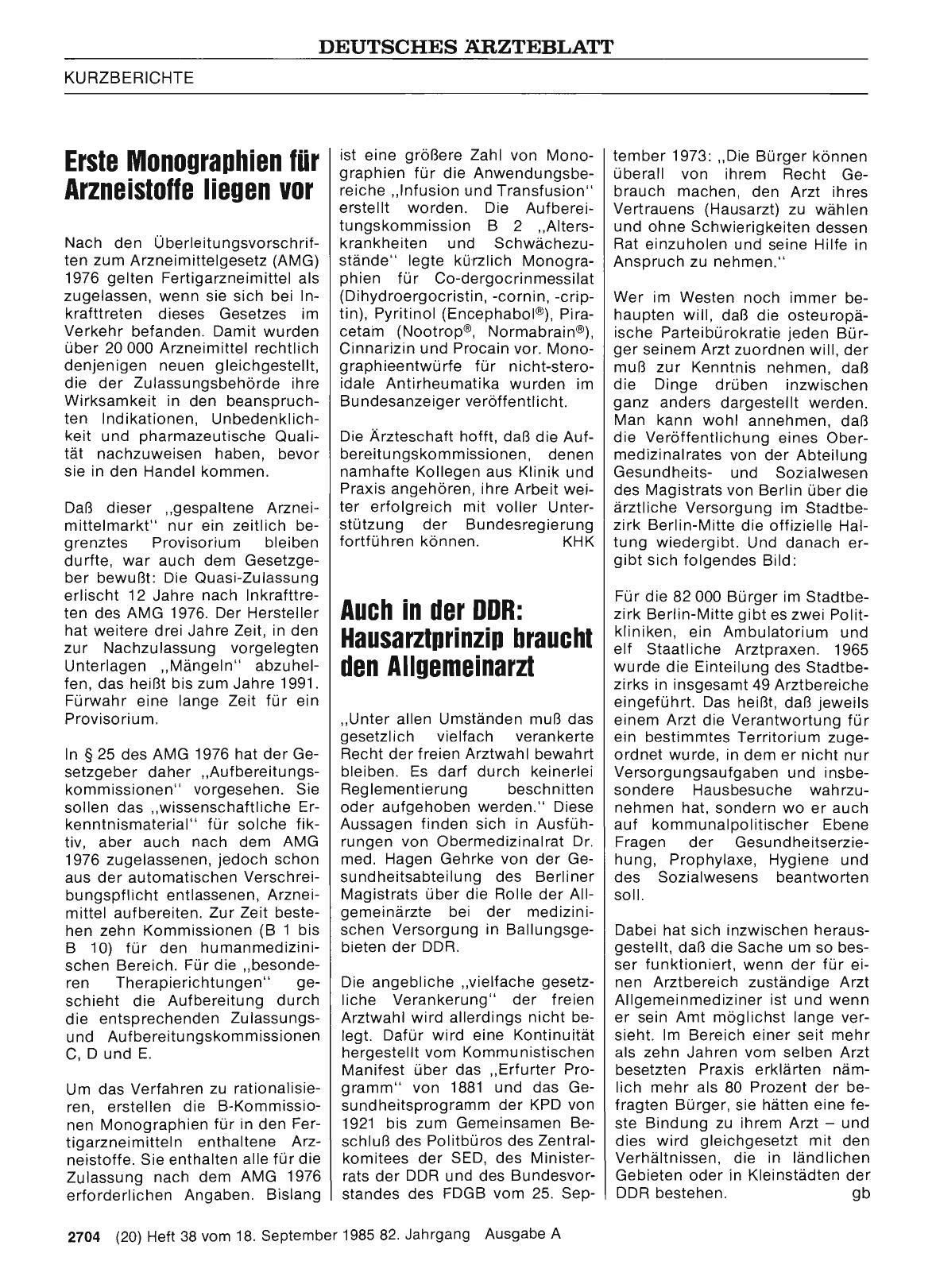 Vorschauseite 1: Erste Monographien für Arzneistoffe liegen vor