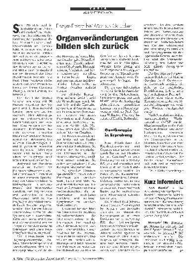 Vorschauseite 1: Enzym-Ersatz bei Morbus Gaucher: Organveränderungen bilden sich zurück