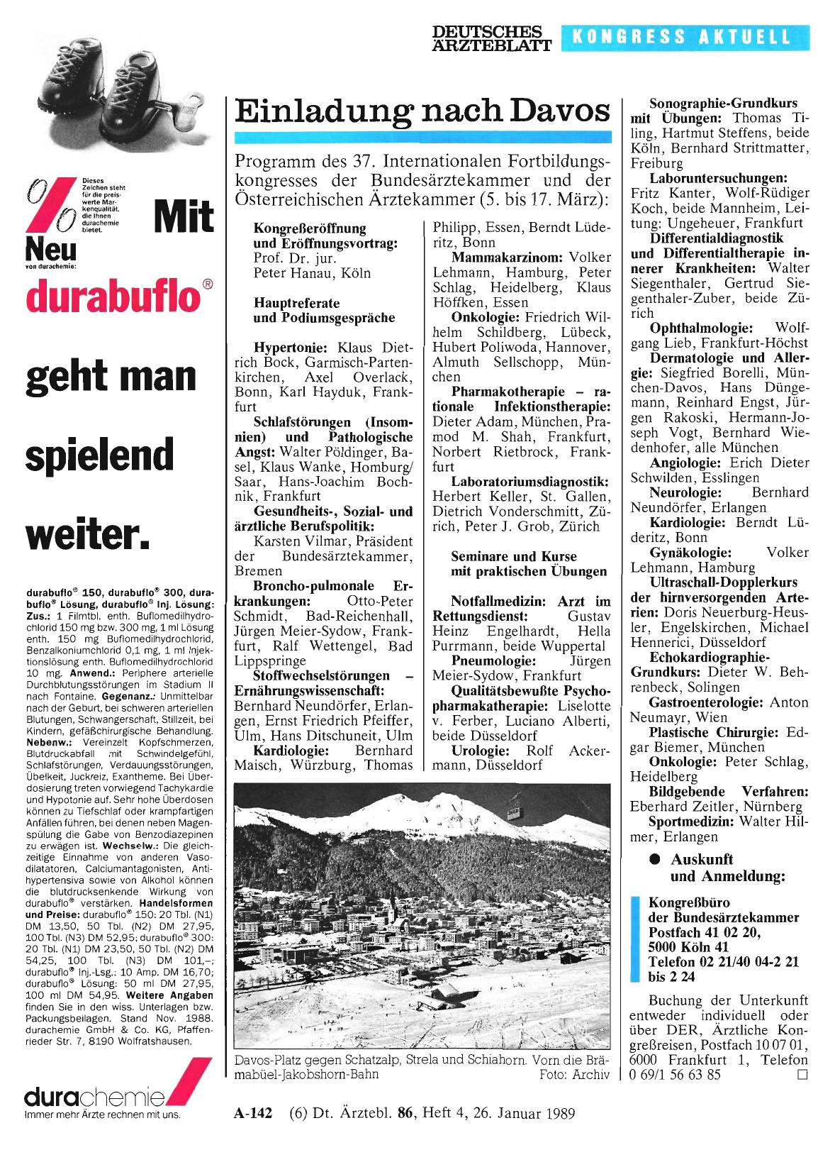 Vorschauseite 1: Einladung nach Davos