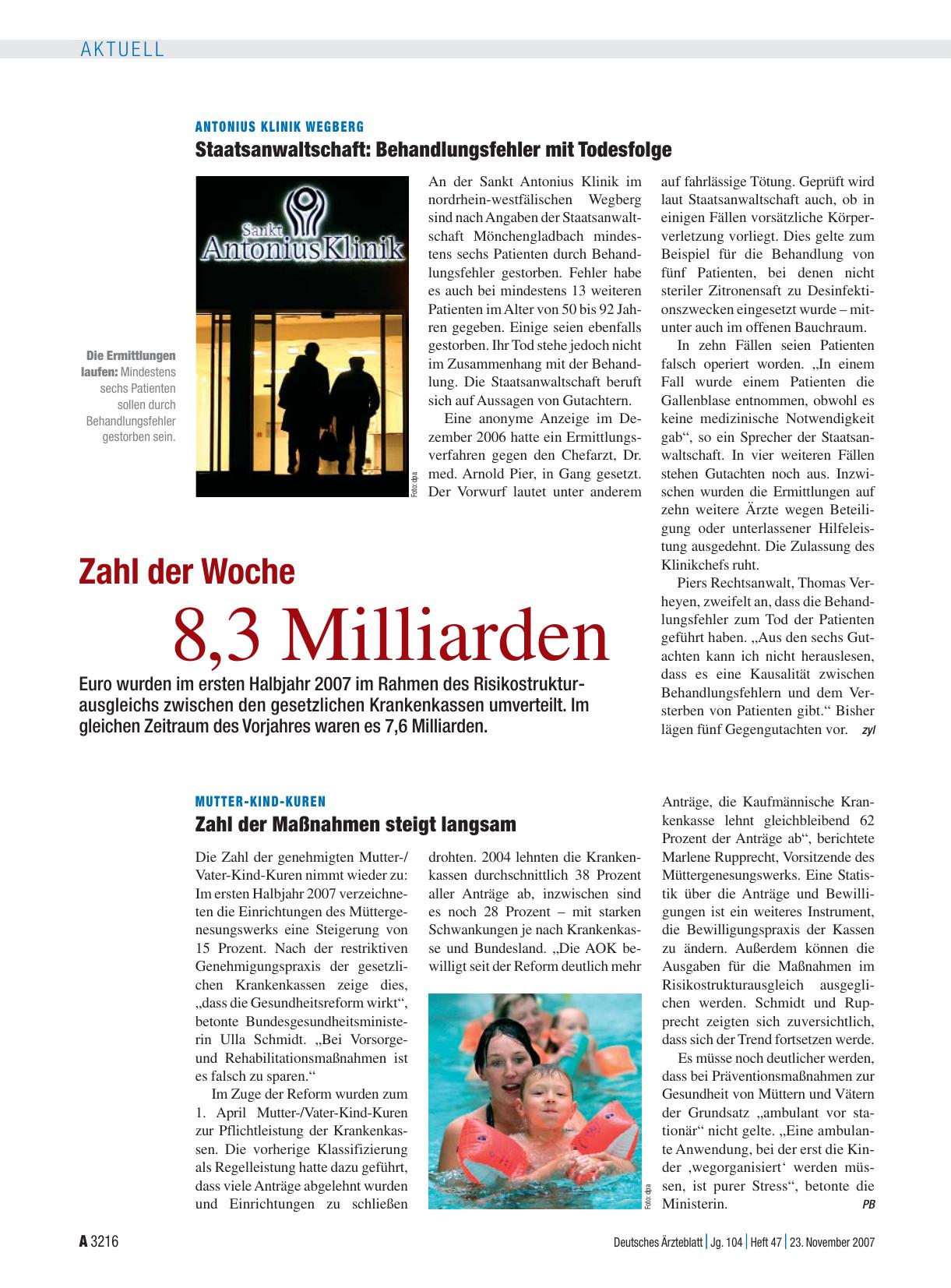 Vorschauseite 1: Zahl der Woche