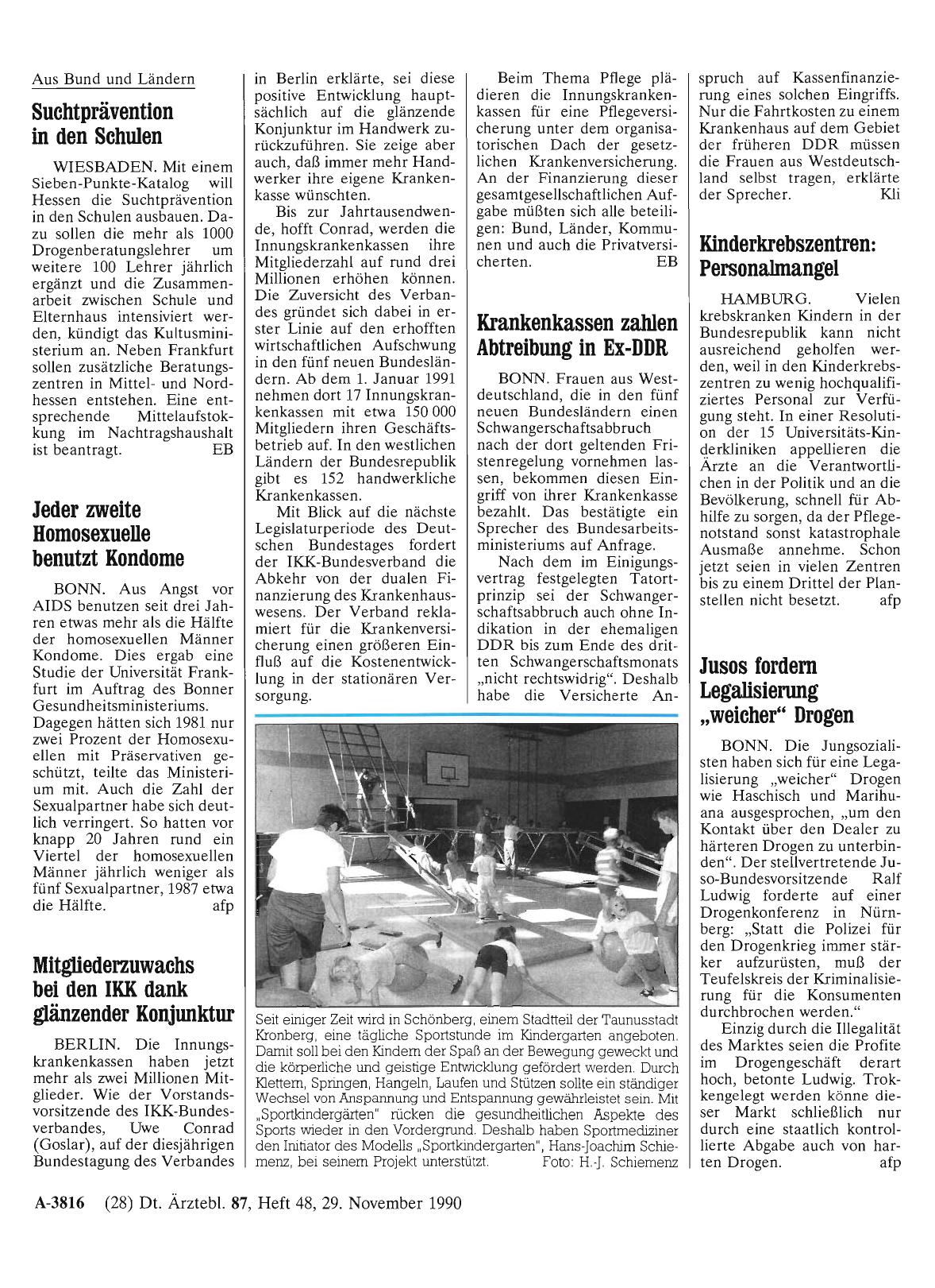 Vorschauseite 1: Suchtprävention in den Schulen
