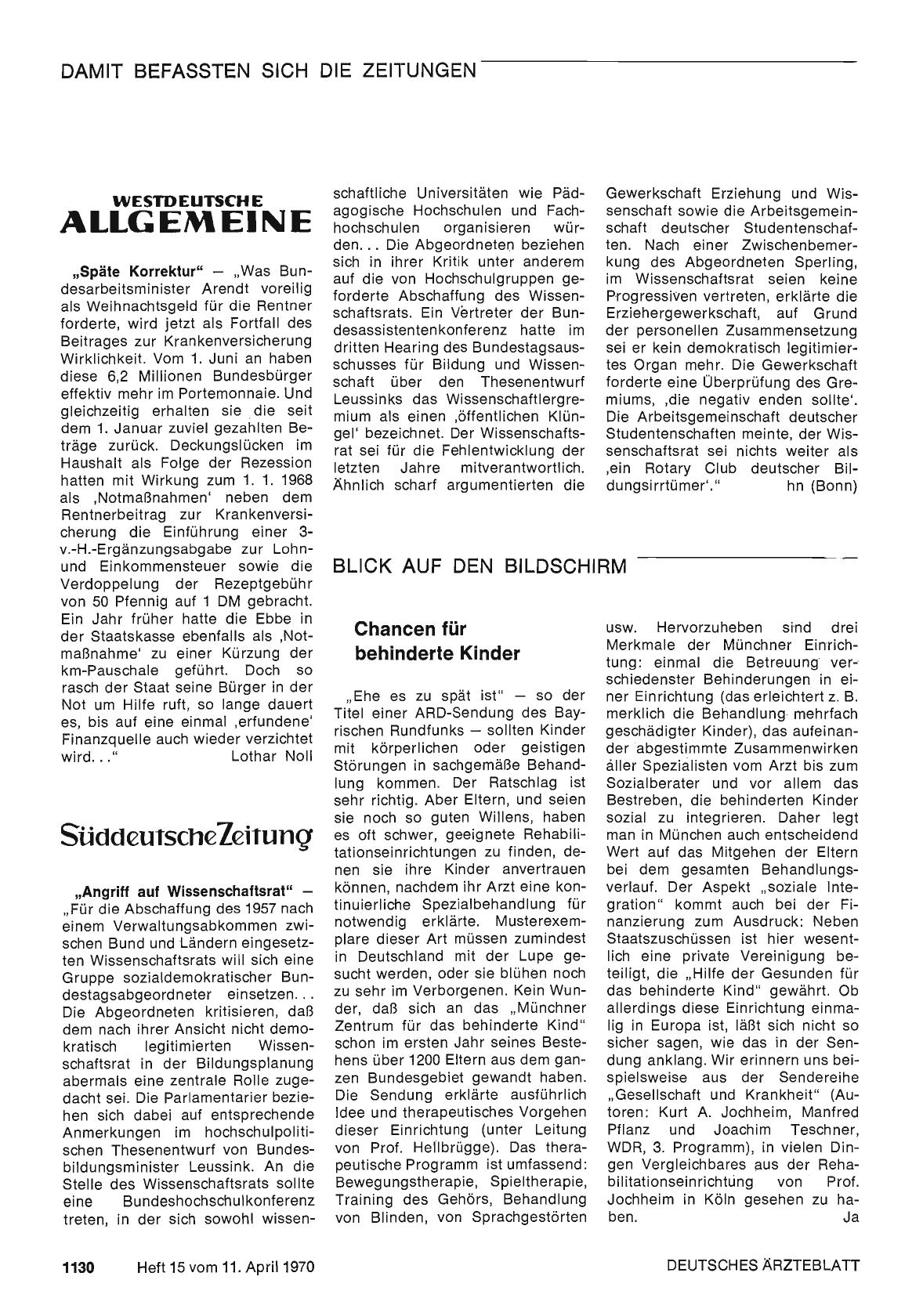 Vorschauseite 1: "Späte Korrektur"