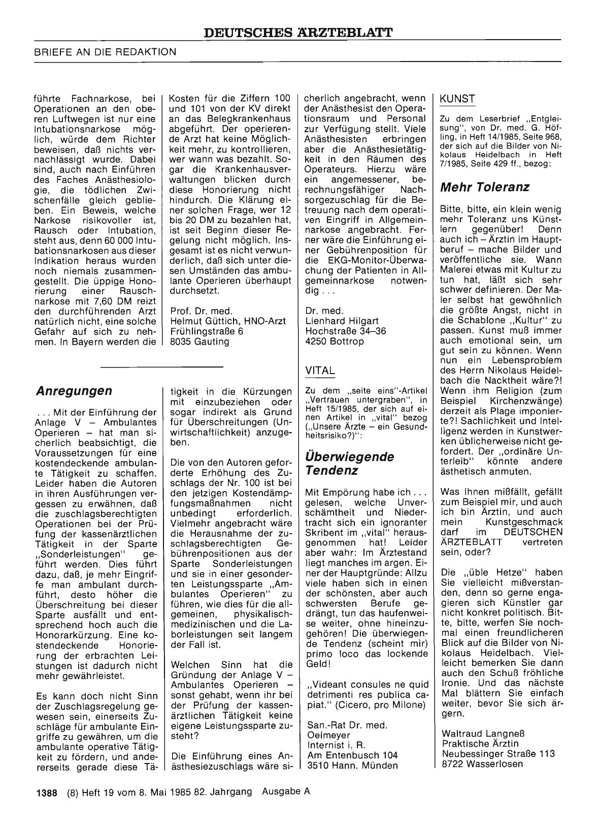 Vorschauseite 1: VITAL: Überwiegende Tendenz