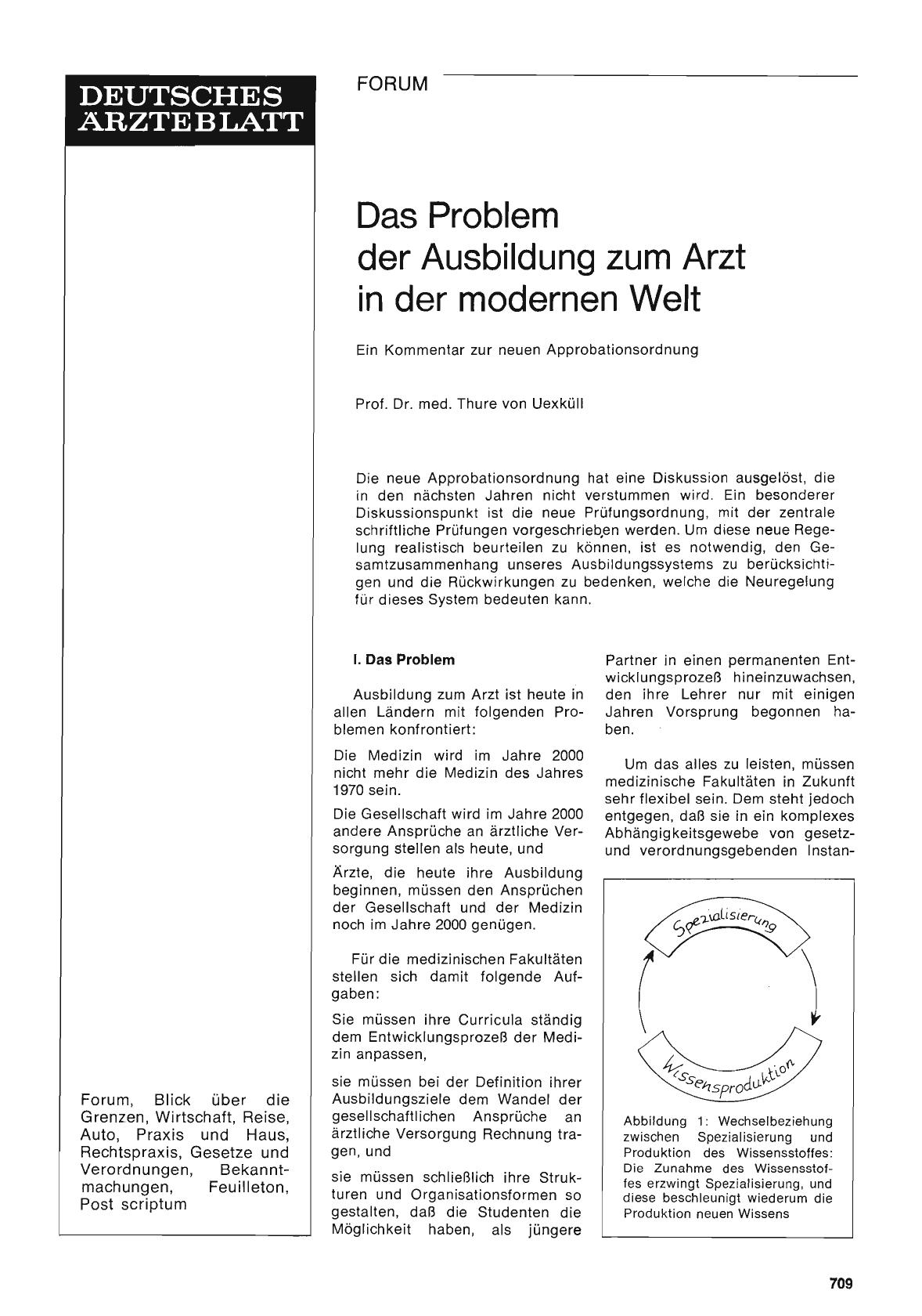 Vorschauseite 1: Das Problem der Ausbildung zum Arzt in der modernen Welt