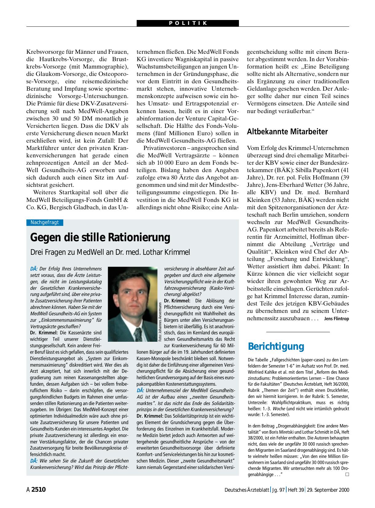Vorschauseite 1: Berichtigung