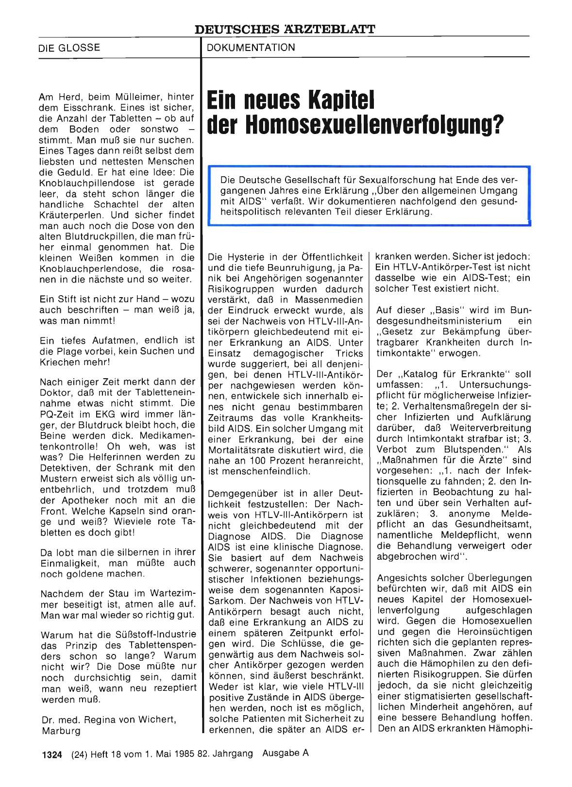 Vorschauseite 1: Ein neues Kapitel der Homosexuellenverfolgung?
