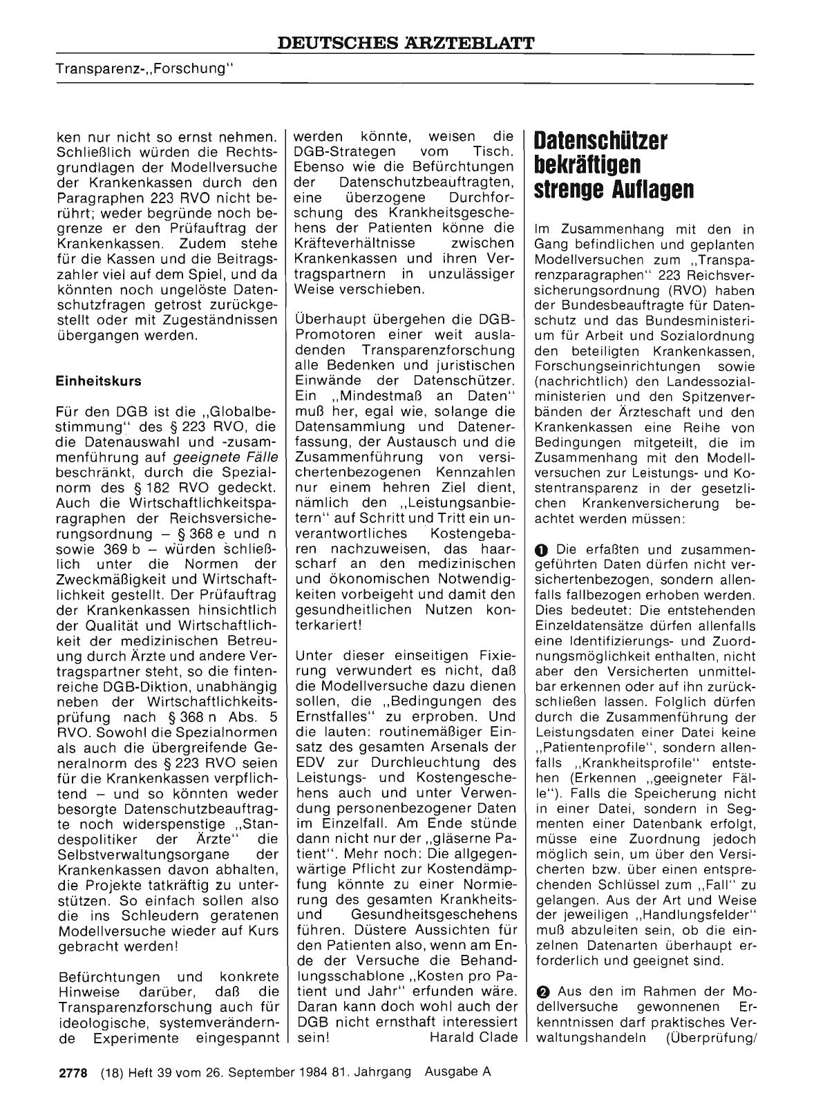 Vorschauseite 1: Datenschützer bekräftigen strenge Auflagen