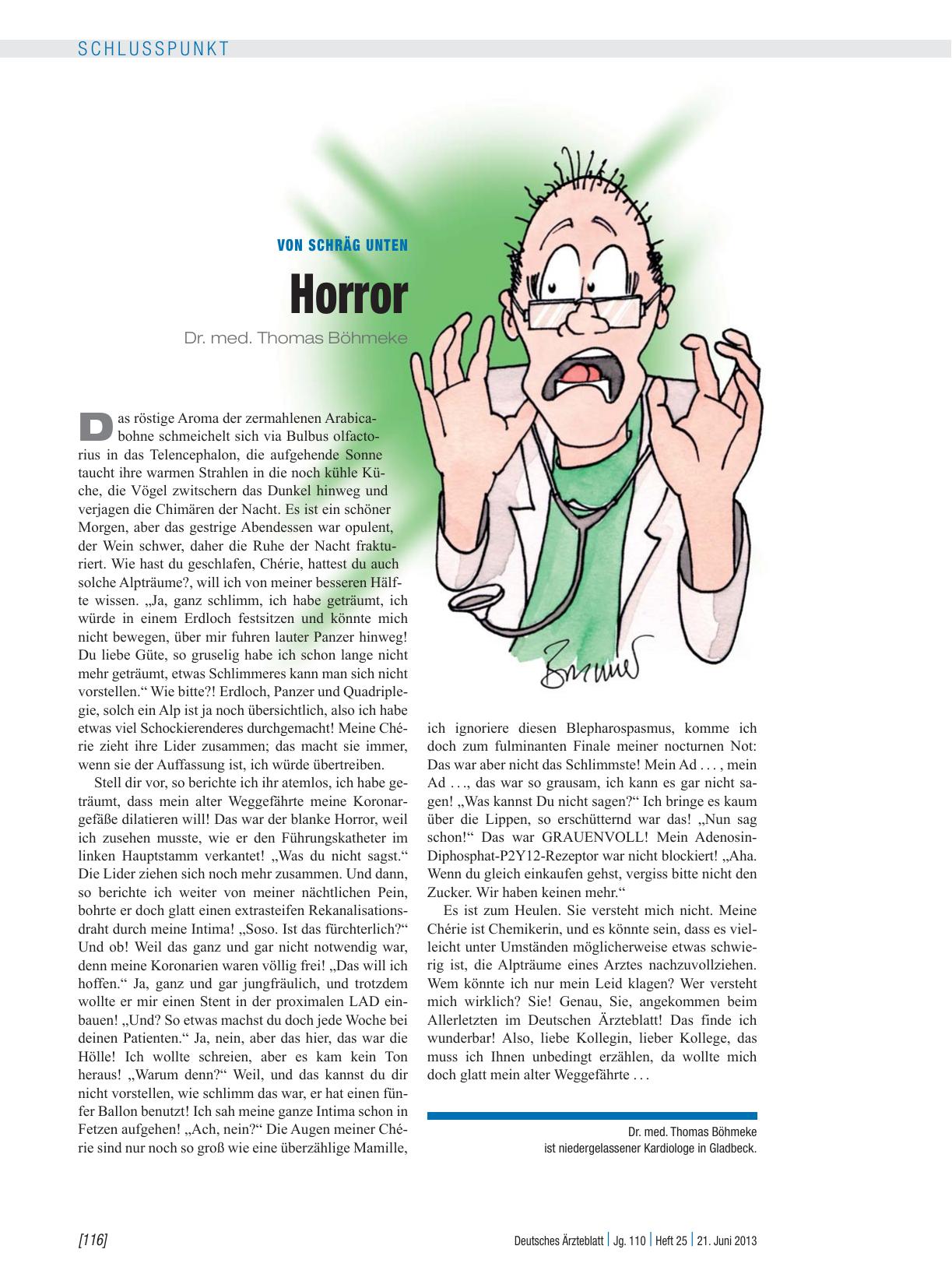 Vorschauseite 1: Von schräg unten: Horror