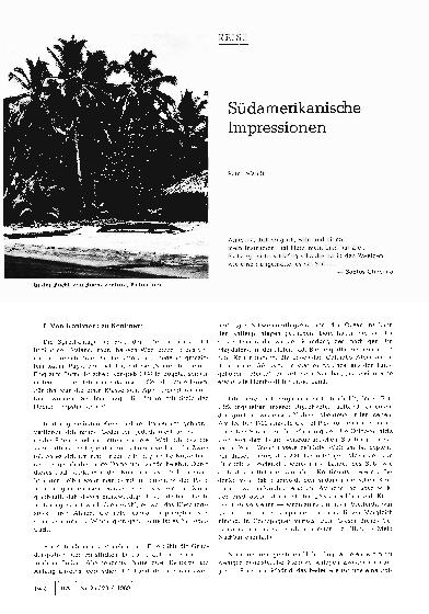 Vorschauseite 1: Südamerikanische Impressionen