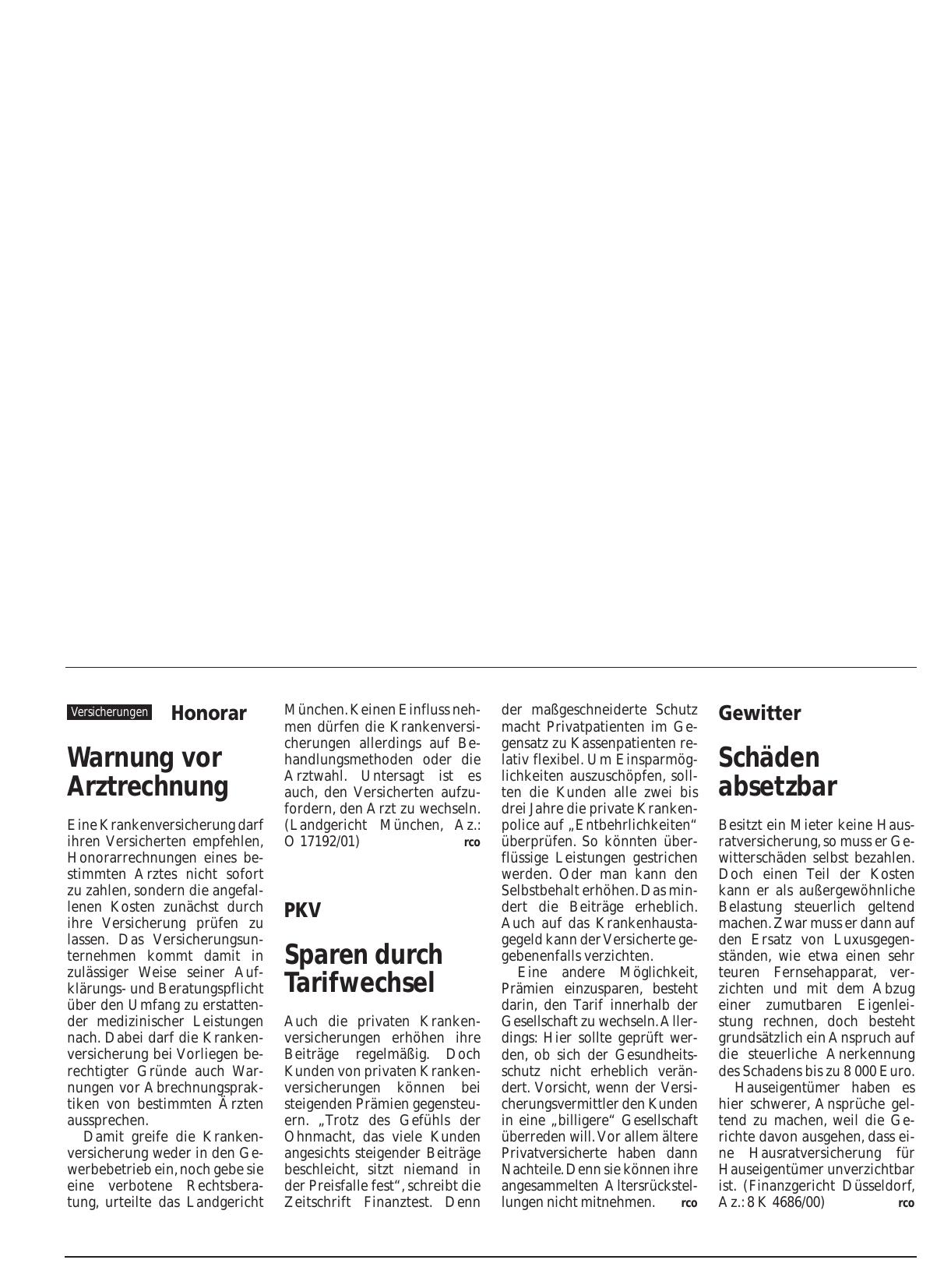 Vorschauseite 1: Gewitter: Schäden absetzbar