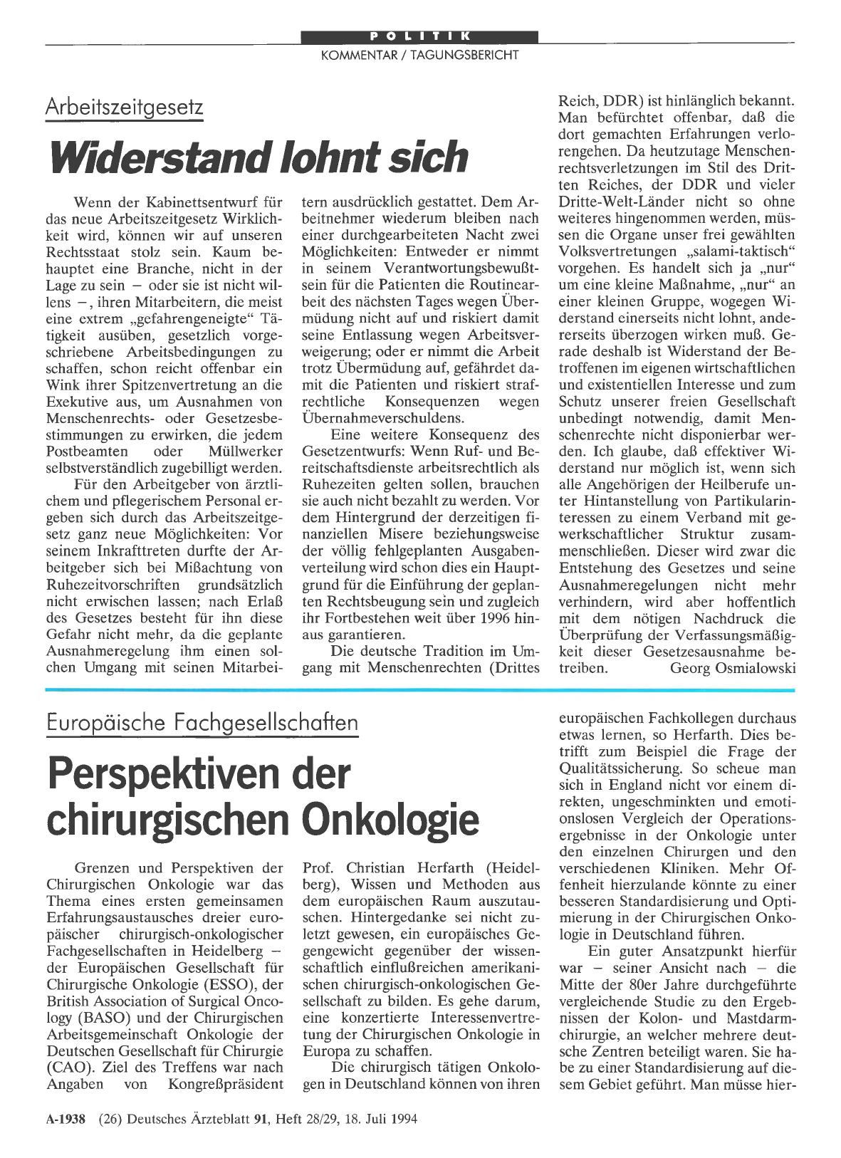 Vorschauseite 1: Arbeitszeitgesetz: Widerstand lohnt sich