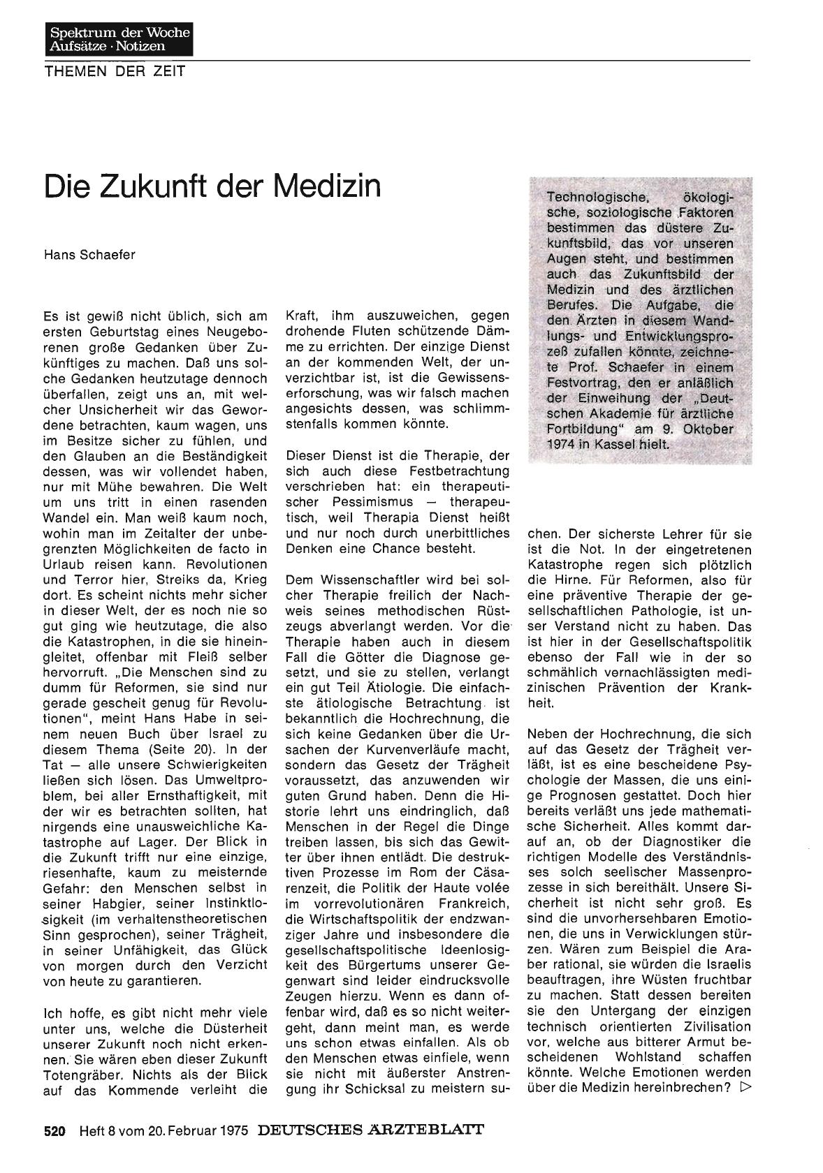 Vorschauseite 1: Die Zukunft der Medizin
