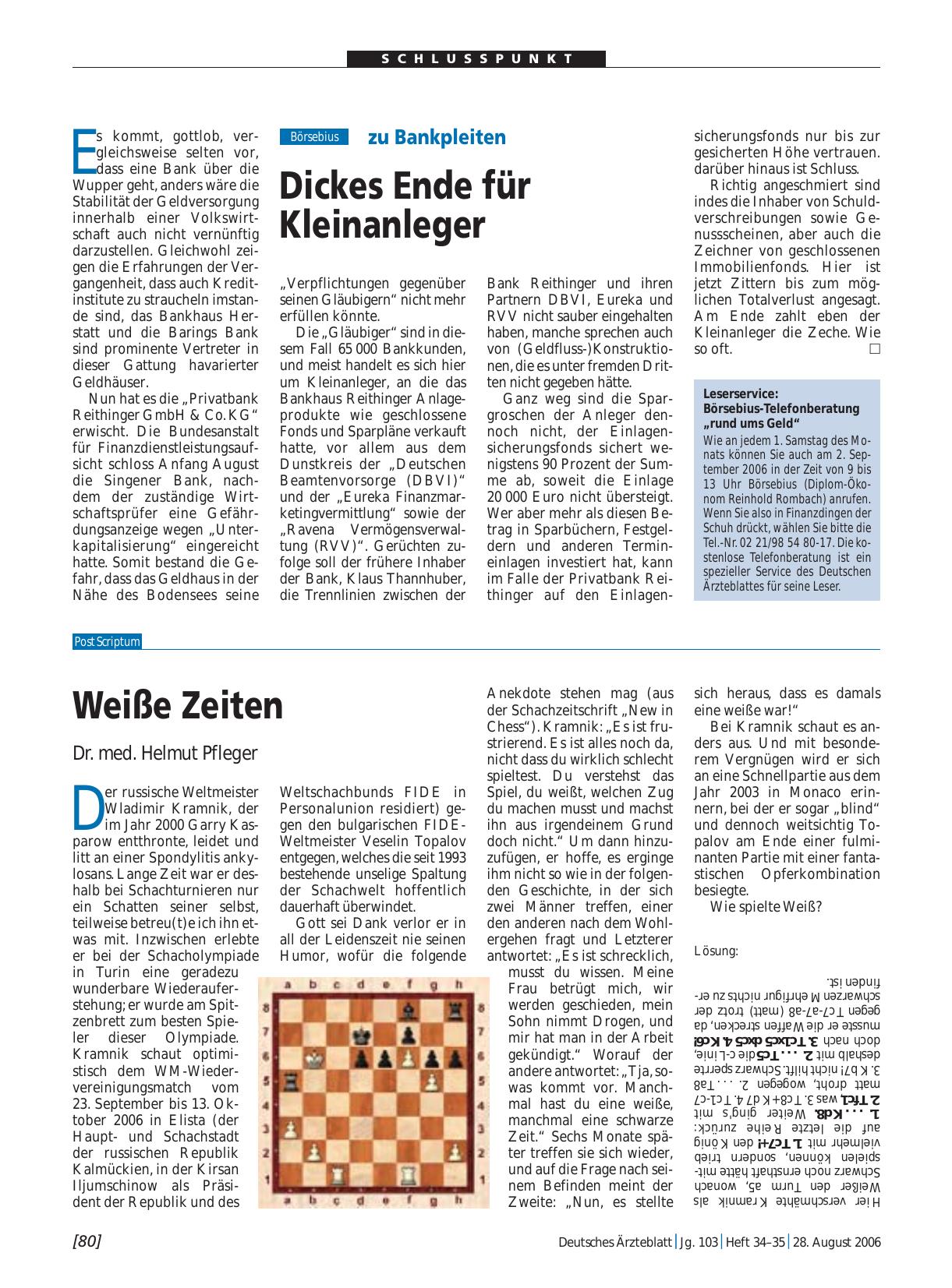 Vorschauseite 1: zu Bankpleiten: Dickes Ende für Kleinanleger