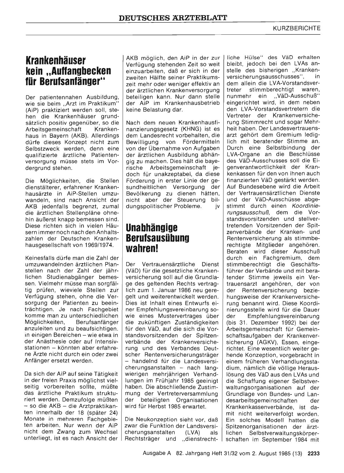 Vorschauseite 1: Unabhängige Berufsausübung wahren!