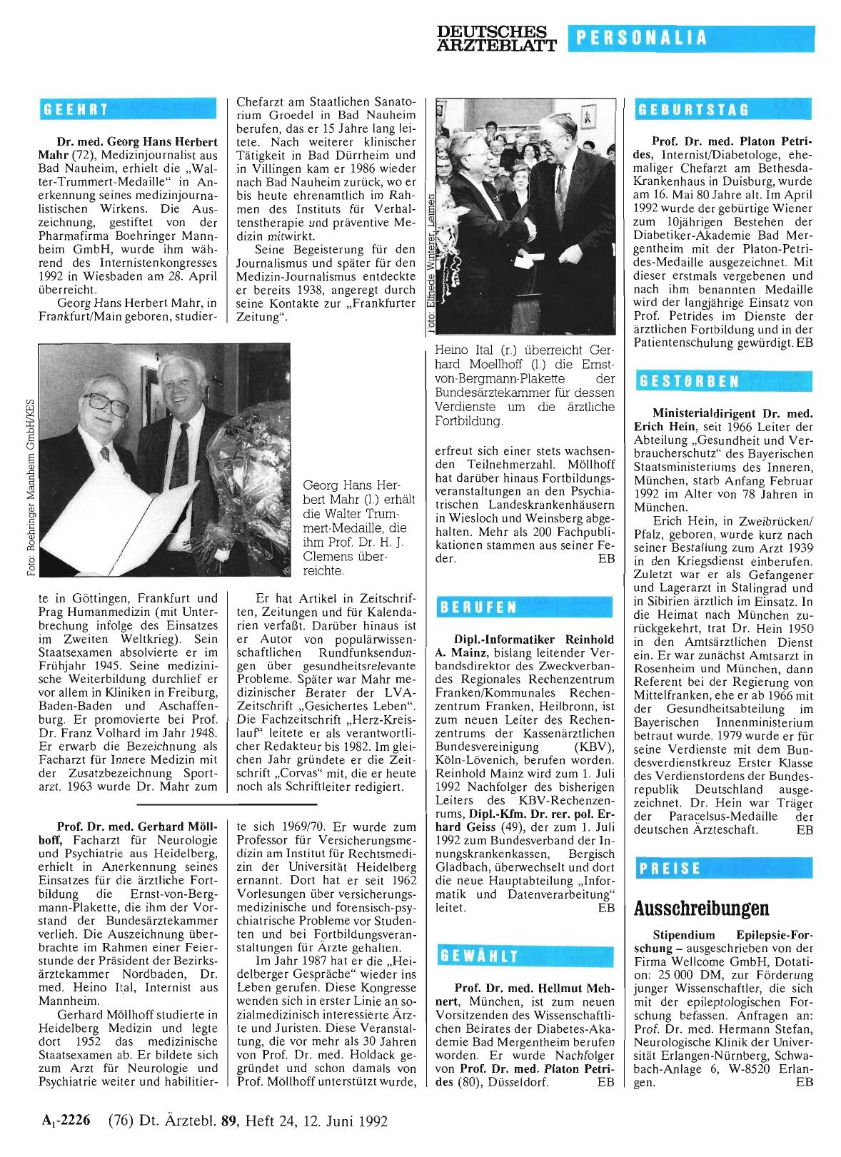 Vorschauseite 1: Gestorben