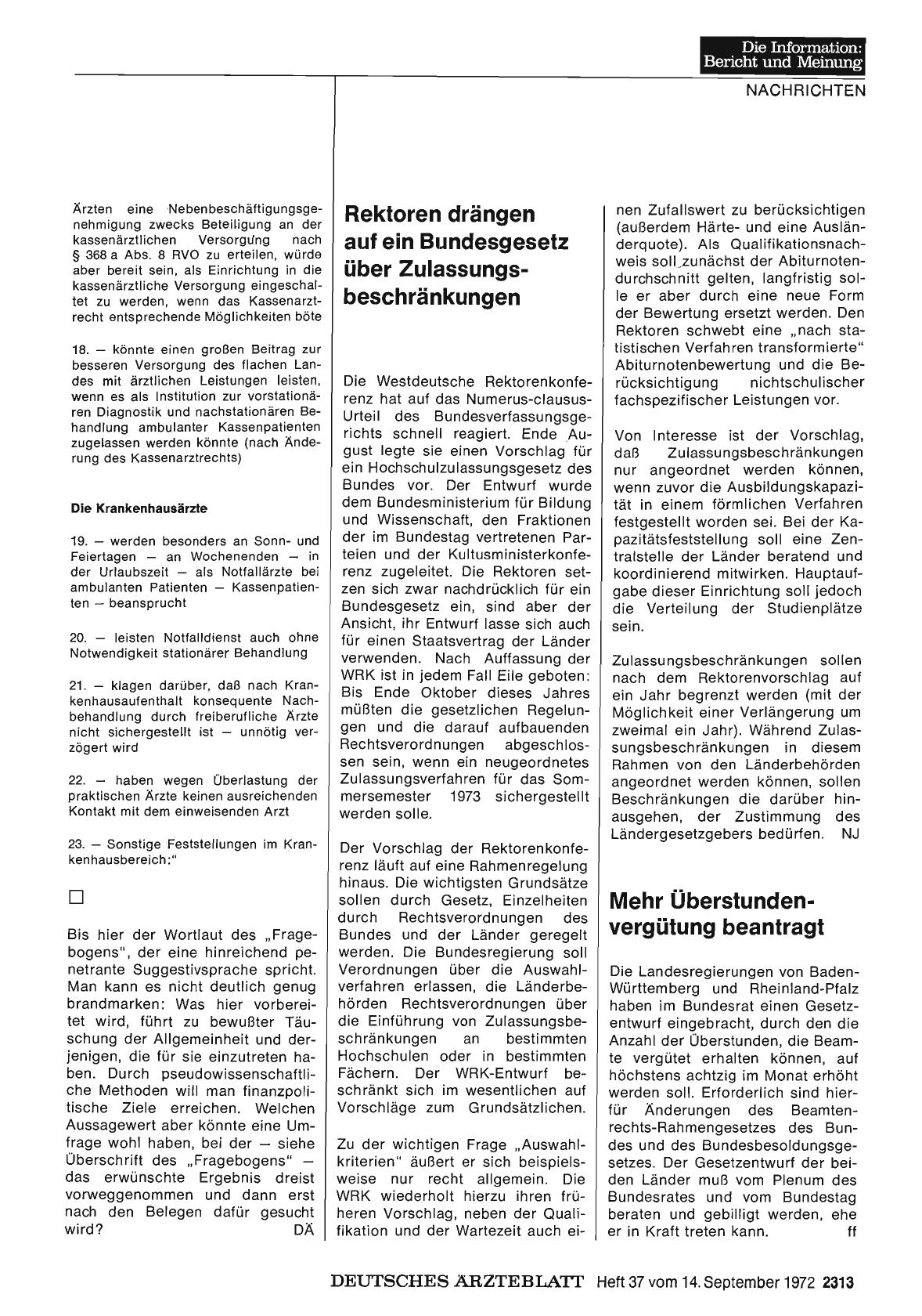 Vorschauseite 1: Mehr Überstundenvergütung beantragt