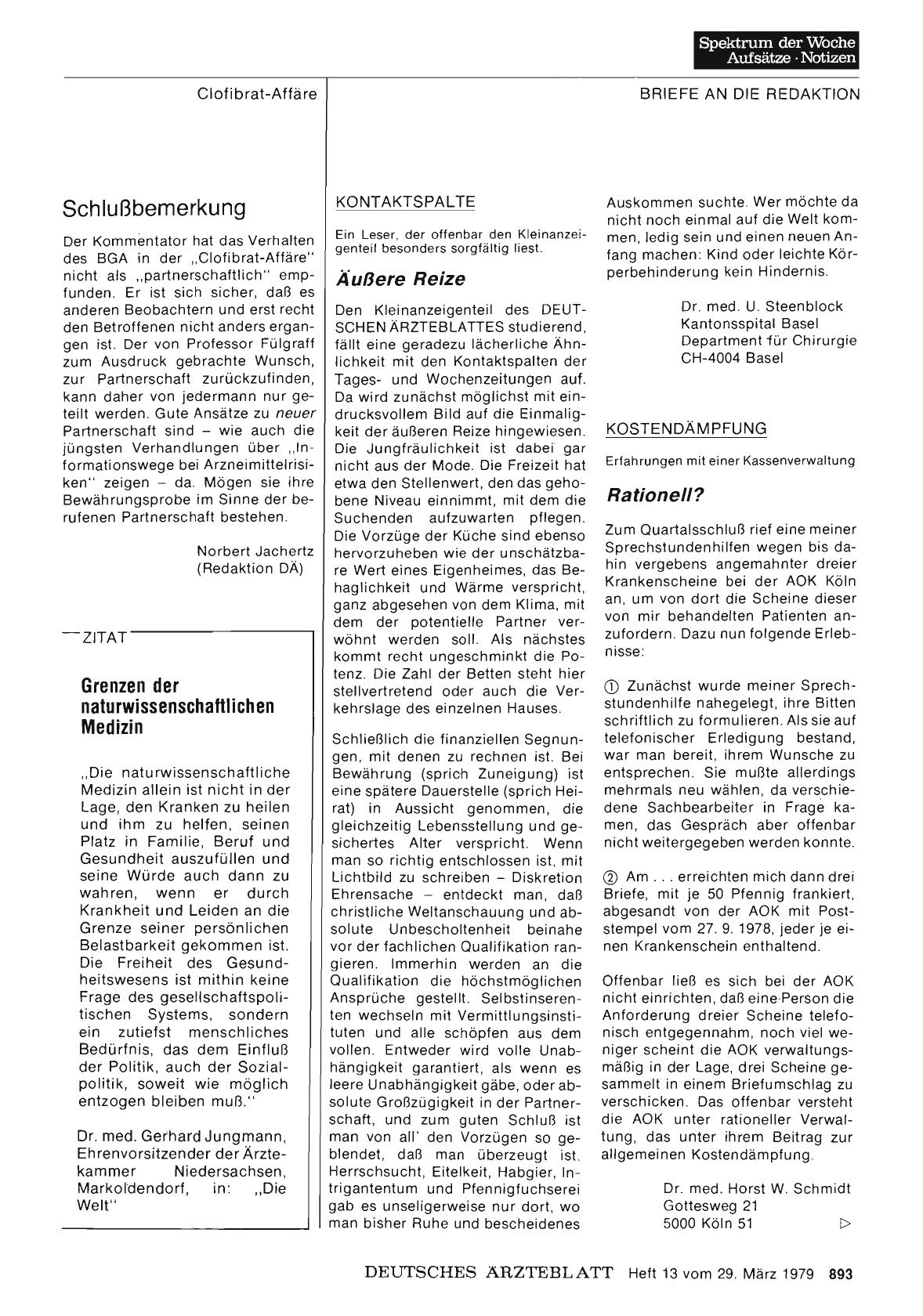 Vorschauseite 1: KOSTENDÄMPFUNG: Rationell?