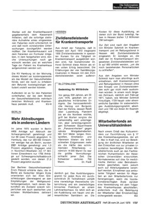 Vorschauseite 1: Mitarbeiterfonds an Universitätskliniken