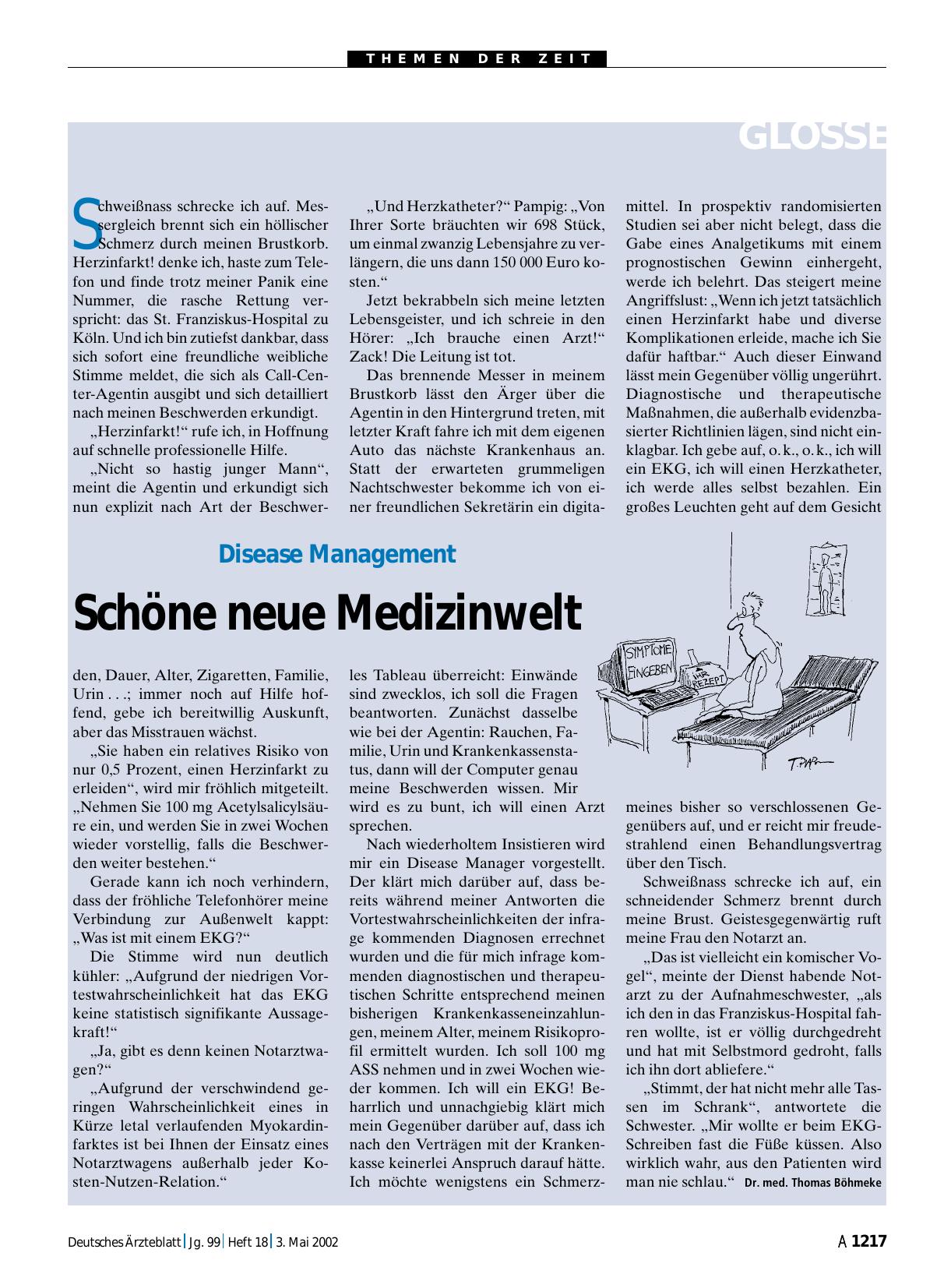 Vorschauseite 1: Disease Management: Schöne neue Medizinwelt