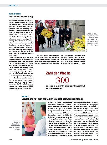 Vorschauseite 1: Medizinstudium: Masterplan 2020 vertagt