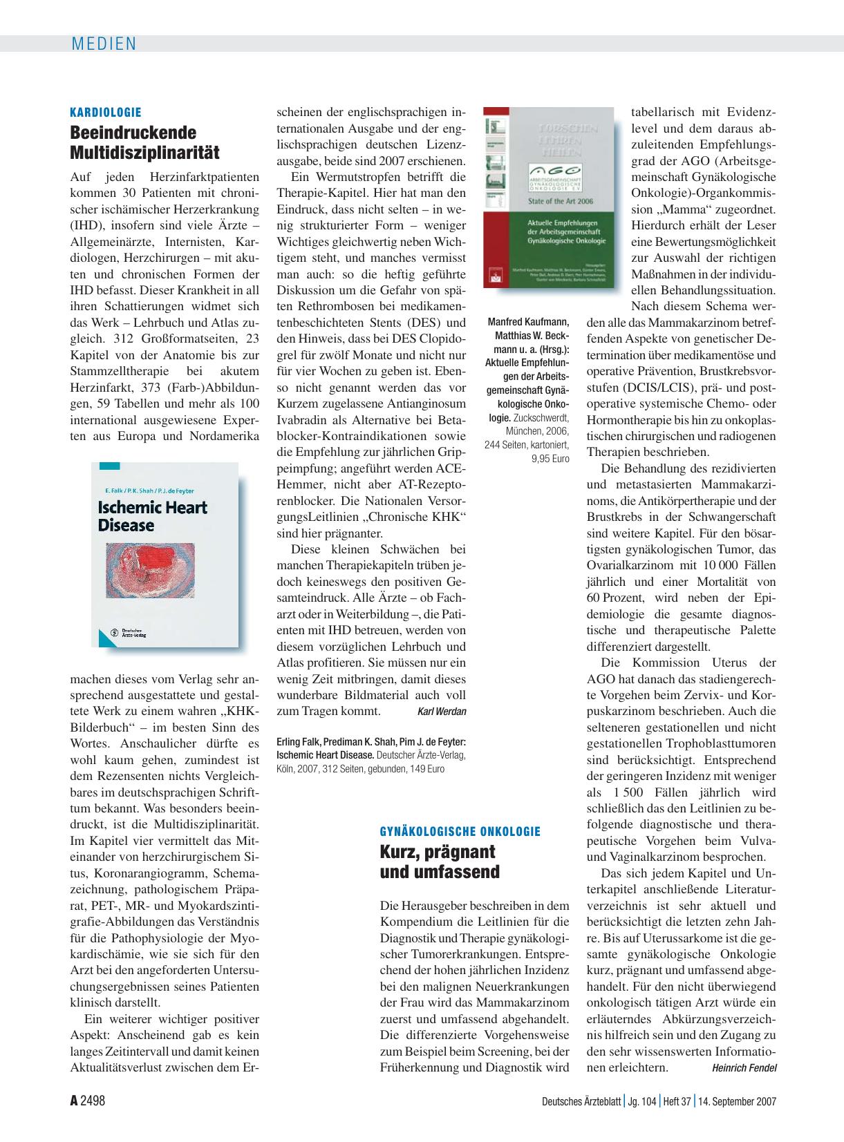 Vorschauseite 1: Ischemic Heart Disease