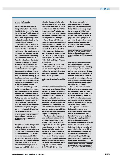 Vorschauseite 1: Kurz informiert.