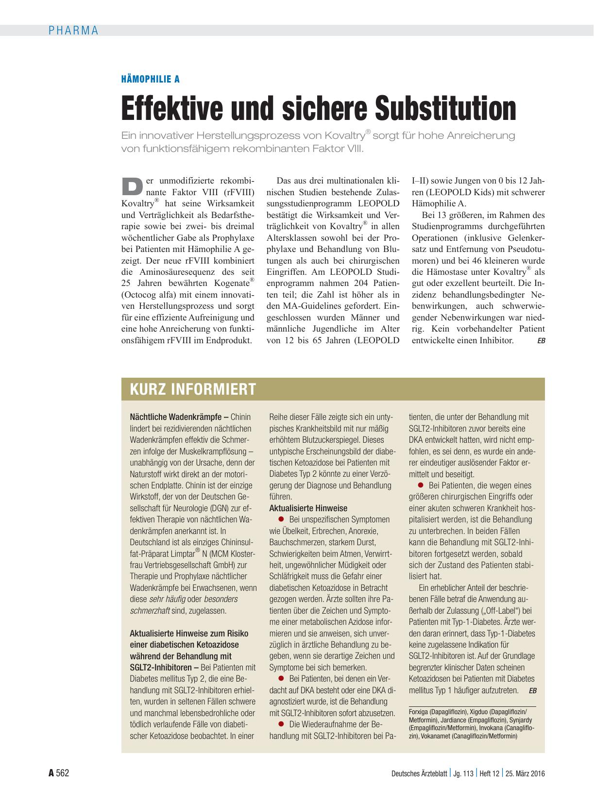 Vorschauseite 1: Kurz informiert