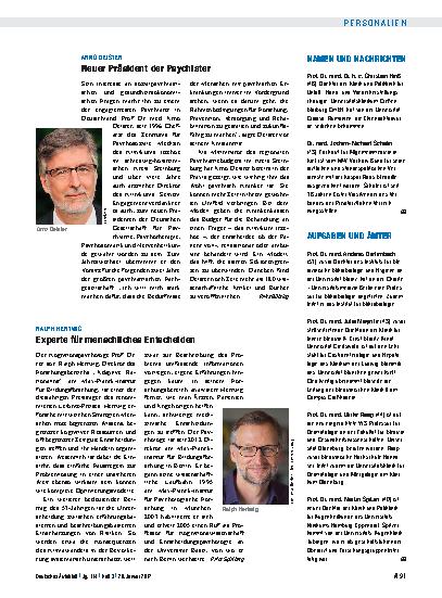 Vorschauseite 1: Namen und Nachrichten