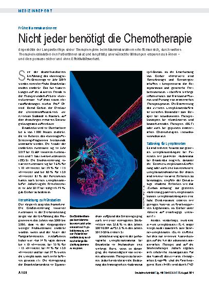 Vorschauseite 1: Frühe Mammakarzinome: Nicht jeder benötigt die Chemotherapie