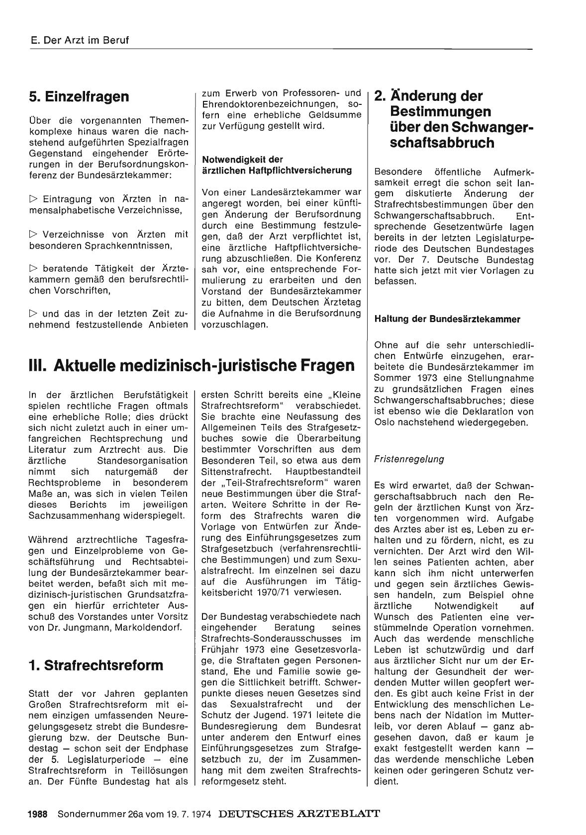 Vorschauseite 1: III. Aktuelle medizinisch-juristische Fragen