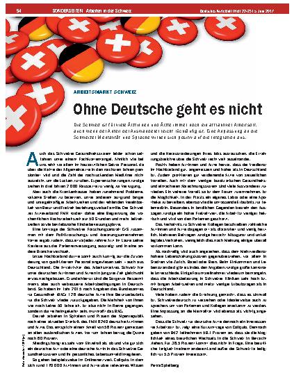 Vorschauseite 1: Arbeitsmarkt Schweiz: Ohne Deutsche geht es nicht