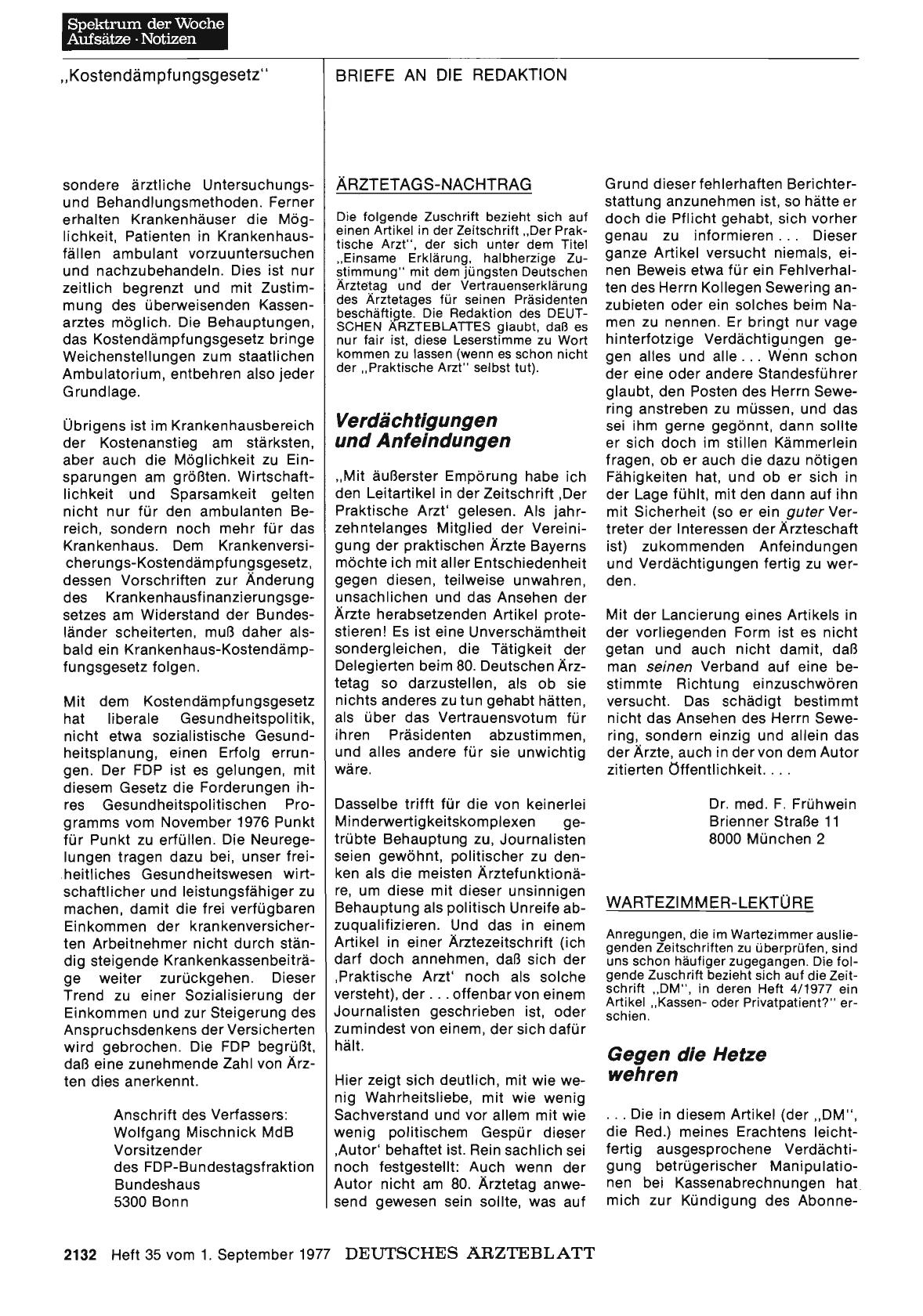 Vorschauseite 1: WARTEZIMMER-LEKTÜRE: Gegen die Hetze wehren