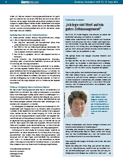 Vorschauseite 1: „Ich lege viel Wert auf ein gutes Zeitmanagement“