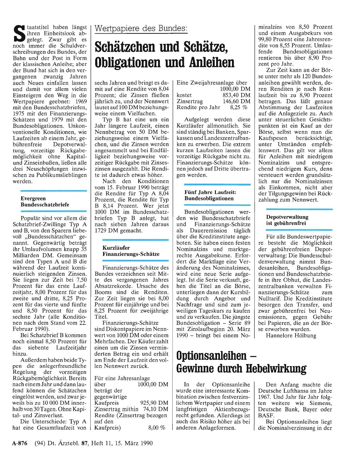 Vorschauseite 1: Wertpapiere des Bundes: Schätzchen und Schätze, Obligationen und Anleihen