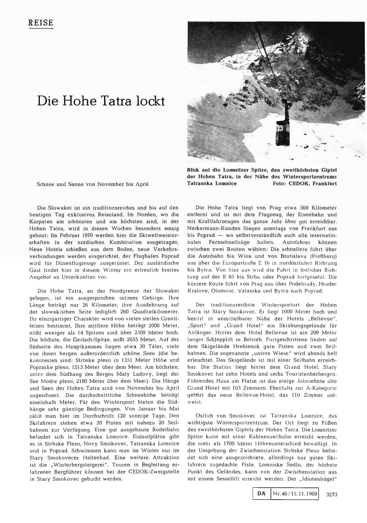 Vorschauseite 1: Die Hohe Tatra lockt