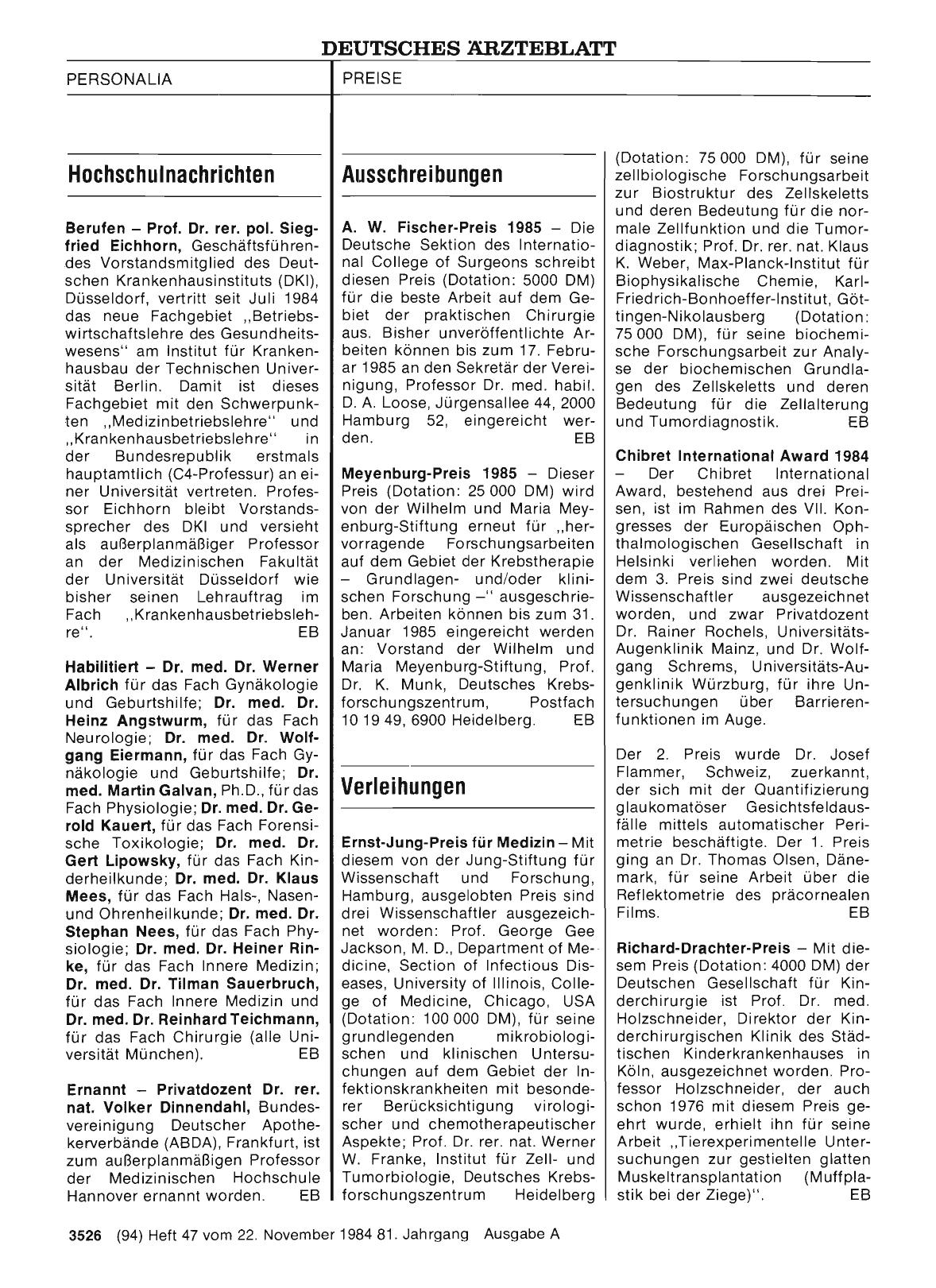 Vorschauseite 1: Hochschulnachrichten