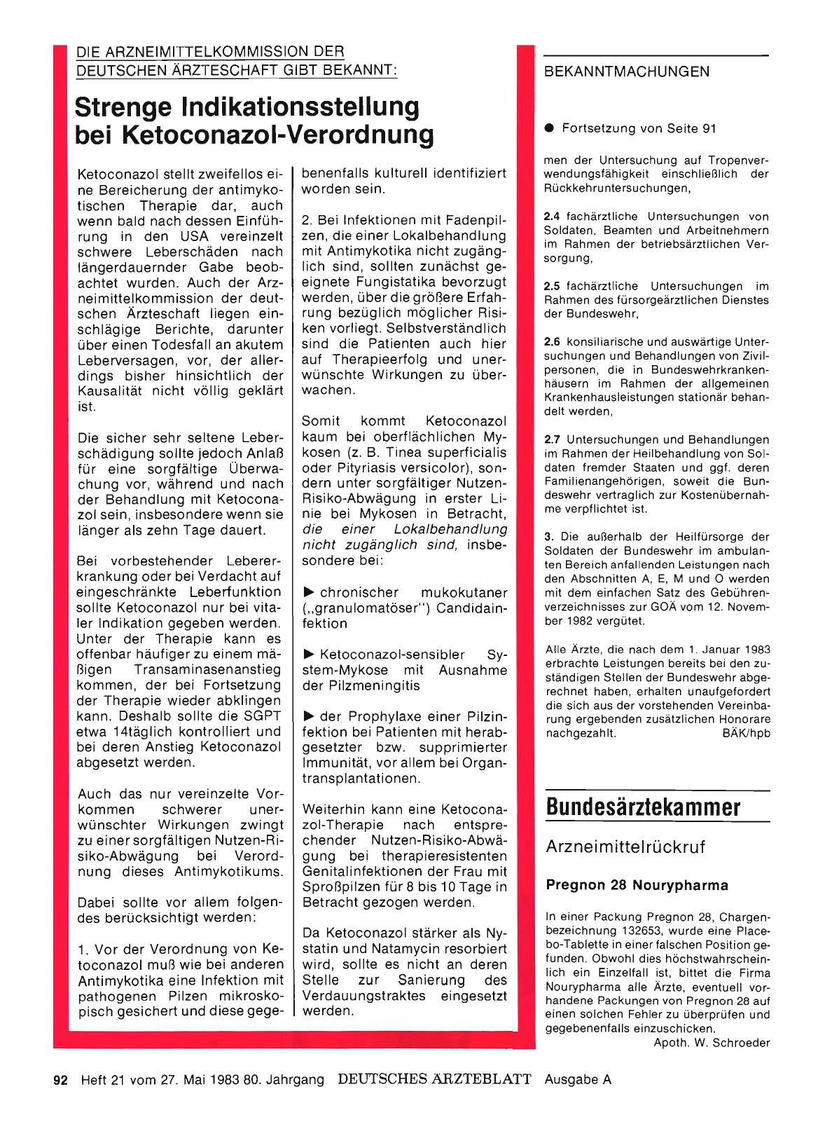 Vorschauseite 1: Arzneimittelrückruf: Pregnon 28 Nourypharma