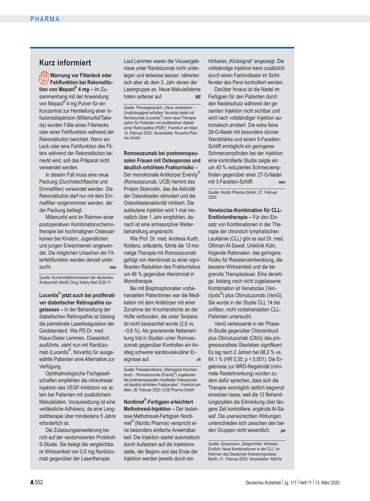 Vorschauseite 1: Kurz informiert
