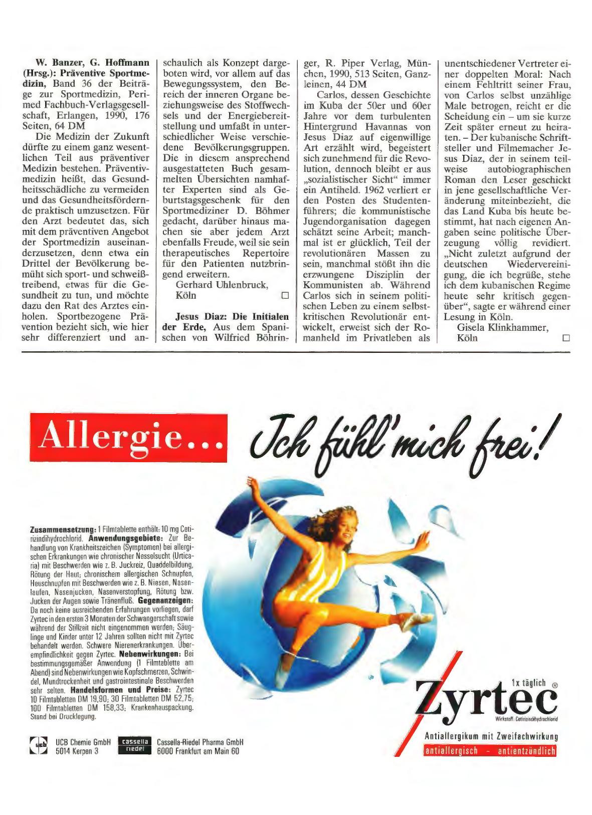 Vorschauseite 1: W. Banzer, G. Hoffmann (Hrsg. ): Präventive Sportmedizin