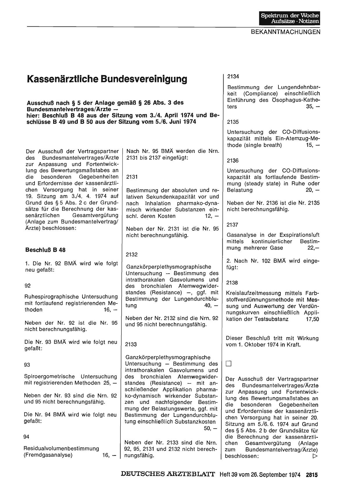 Vorschauseite 1: Kassenärztliche Bundesvereinigung