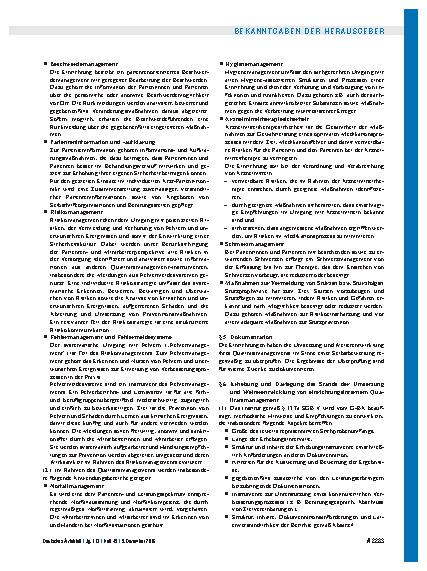 Vorschauseite 3: Beschluss des Gemeinsamen Bundesausschusses über eine Qualitätsmanagement-Richtlinie