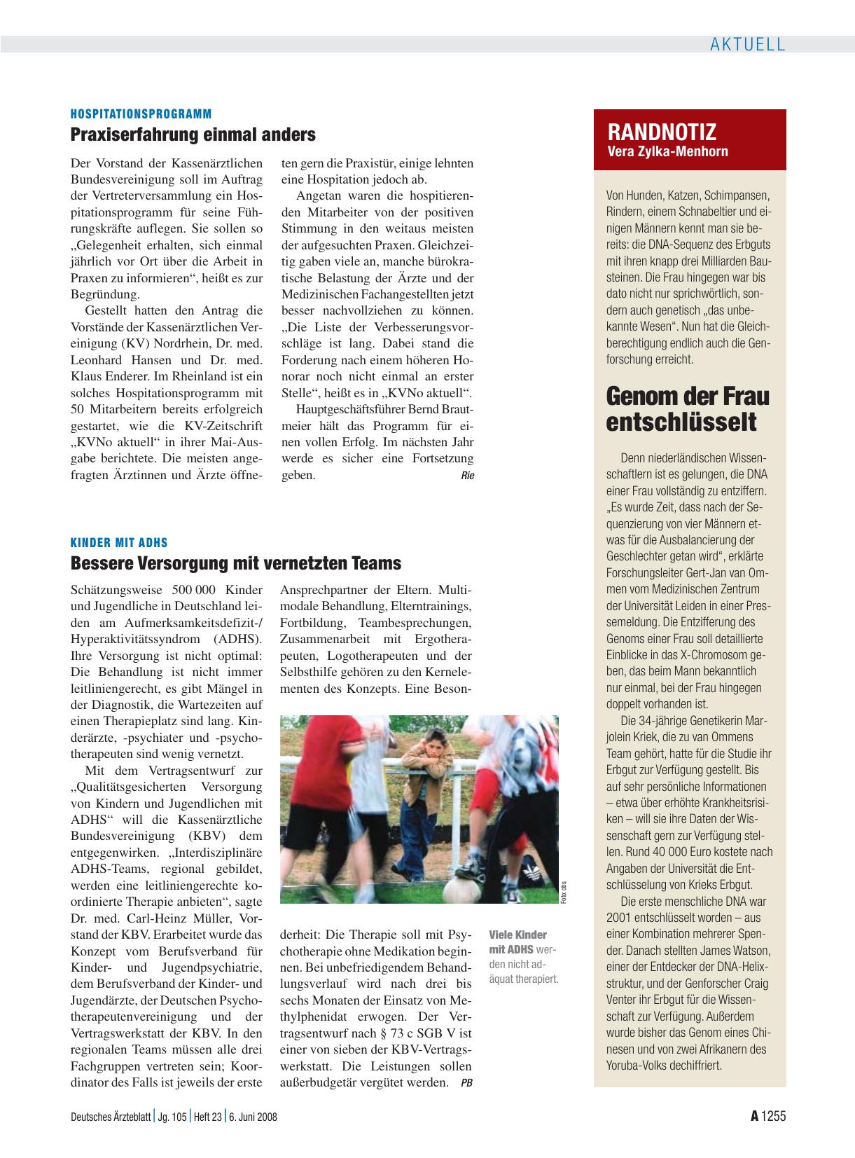 Vorschauseite 1: Hospitationsprogramm: Praxiserfahrung einmal anders