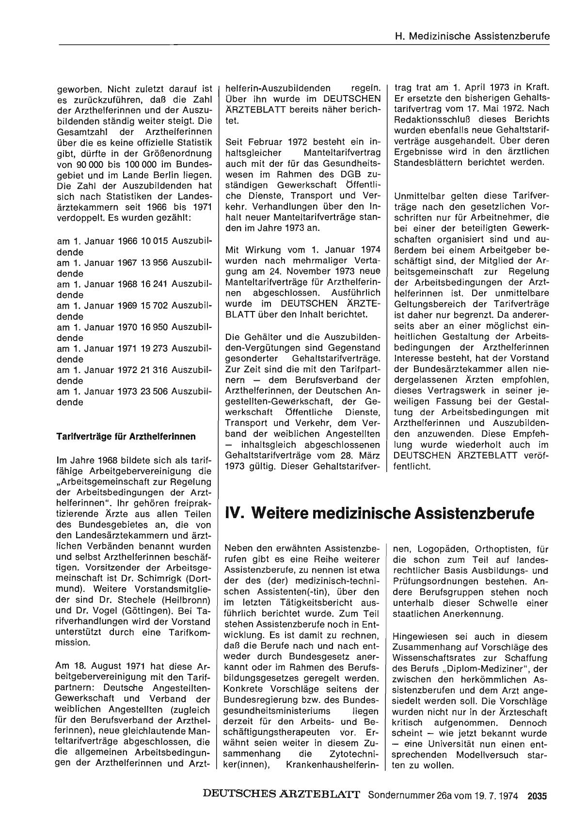 Vorschauseite 1: IV. Weitere medizinische Assistenzberufe