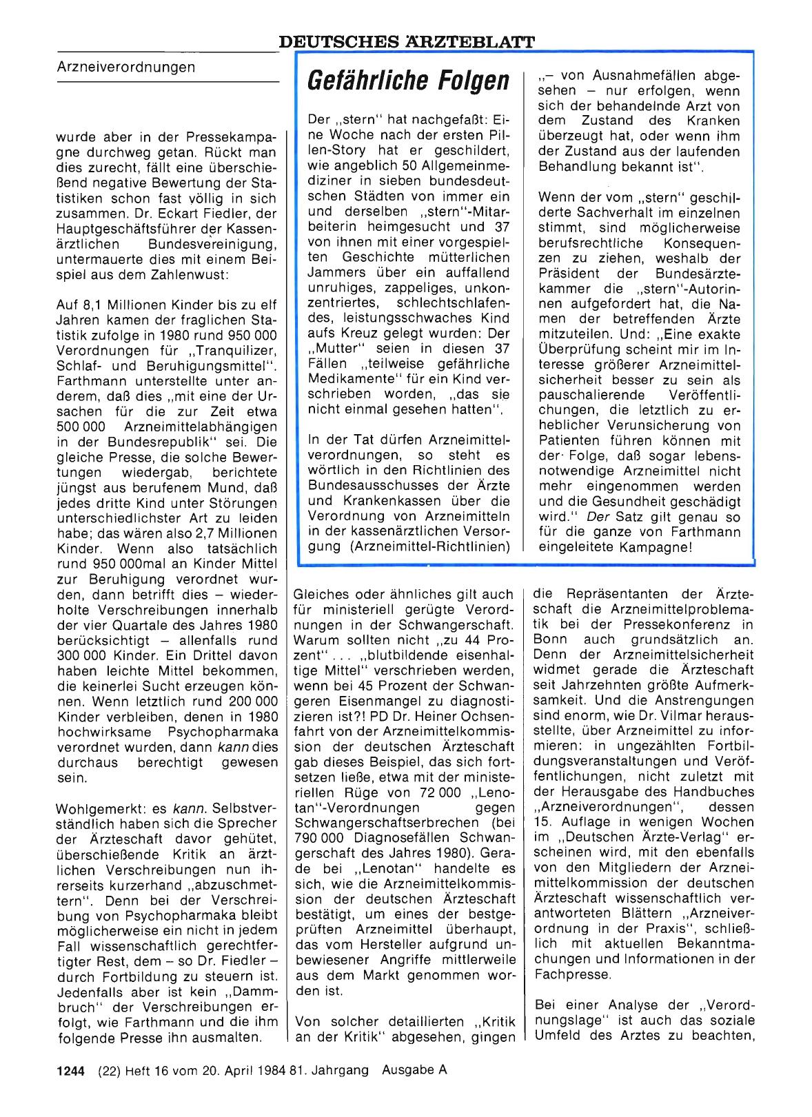 Vorschauseite 1: Gefährliche Folgen