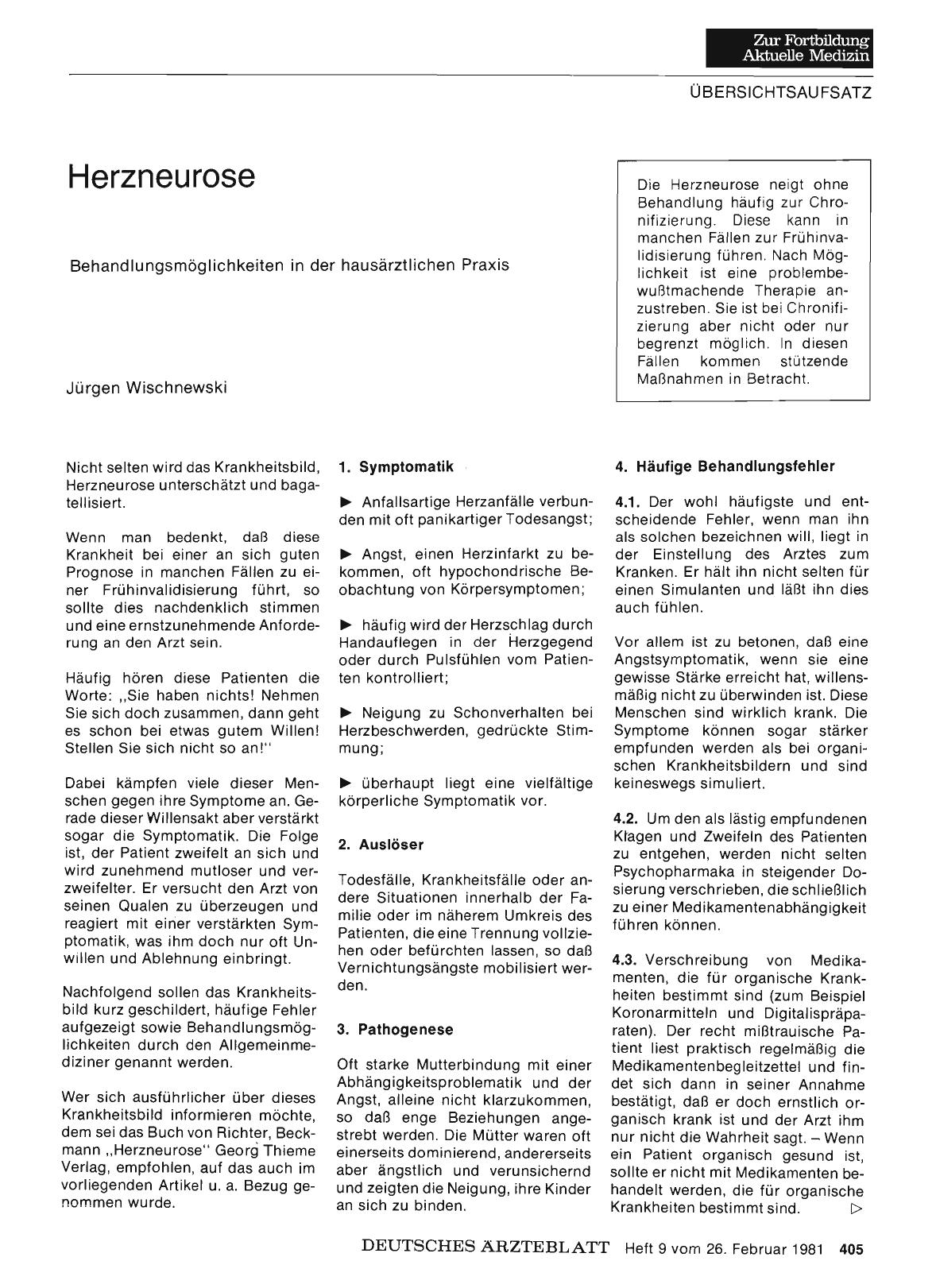 Vorschauseite 1: Herzneurose